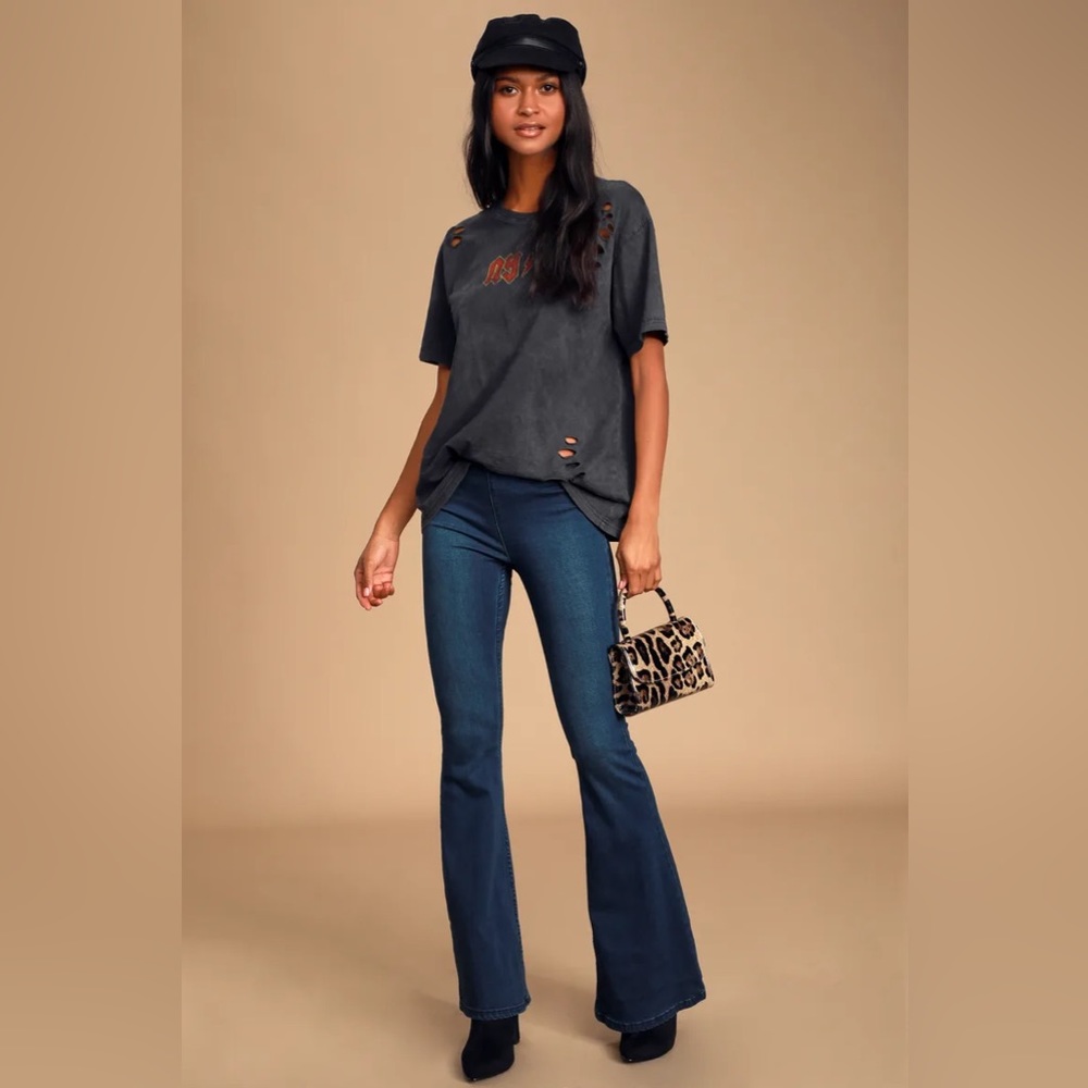 Free People Penny Pull-On Flare Jeans